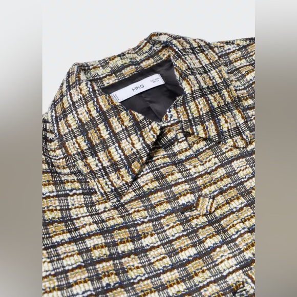 *BRAND NEW WITH TAGS* Mango - Check tweed jacket - Picture 6 of 9